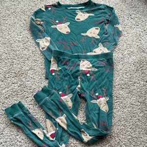 Carters Festive Reindeer Kids Pajama Set -  size 8